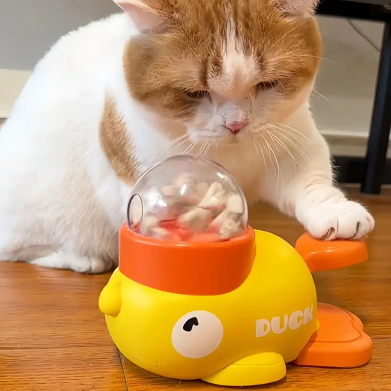 Interactive Puzzle Dog Feeder With Anti-slip Bottom Duck Design