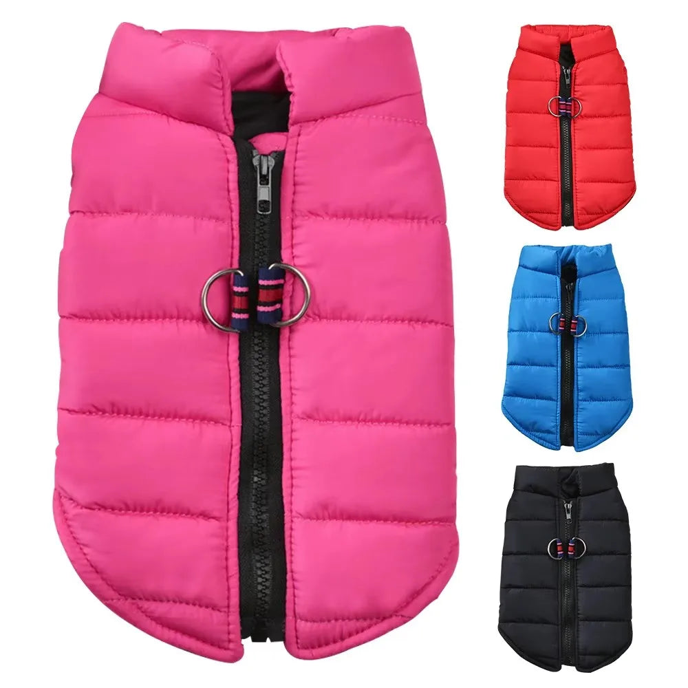 Winter Warm Dog Coat Windproof Padded Jacket For Small Dogs