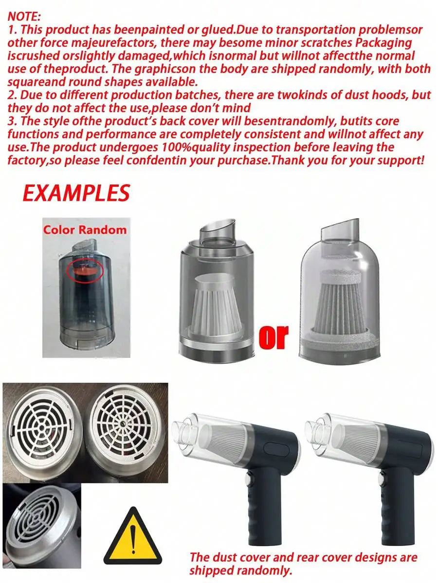 Rechargeable Wireless Pet Hair Vacuum Cleaner for Car and Home