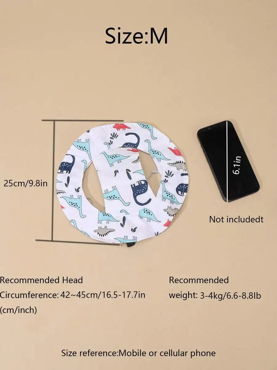 Polyester Sunflower Windproof Dog Hat With Ear Exposed Design