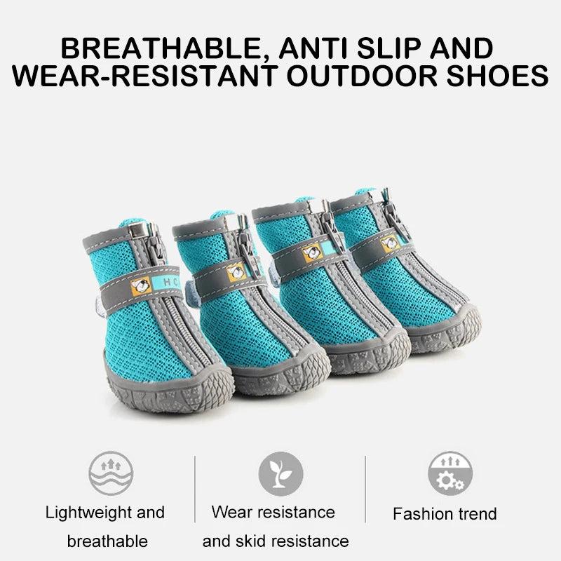 Hobbaggo Non Slip Breathable Dog Shoes With Plush Paw Protection