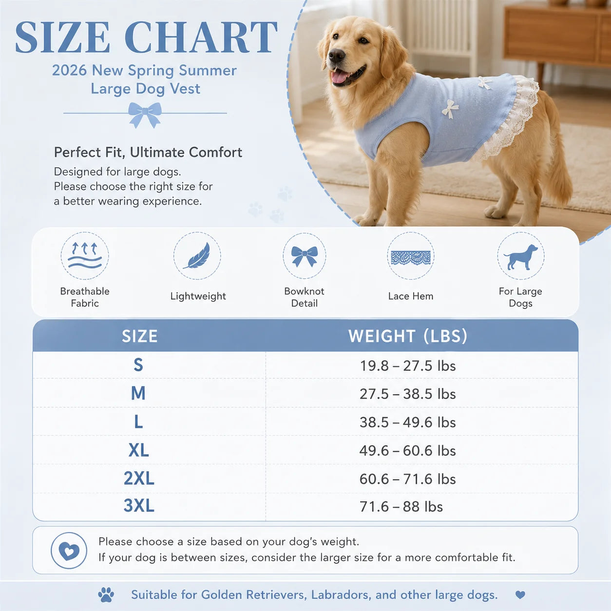 XMSJ Dog Vest Shirt Lace Hem Bowknots Spring Outfit