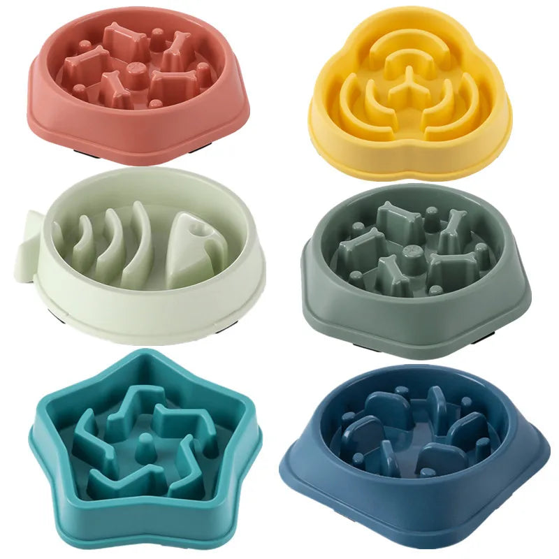 Slow Feeder Dog Bowl With Non Slip Base Maze Design
