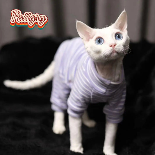 Elastic Warm Sphynx Cat Full Body Comfortable Pet Clothing