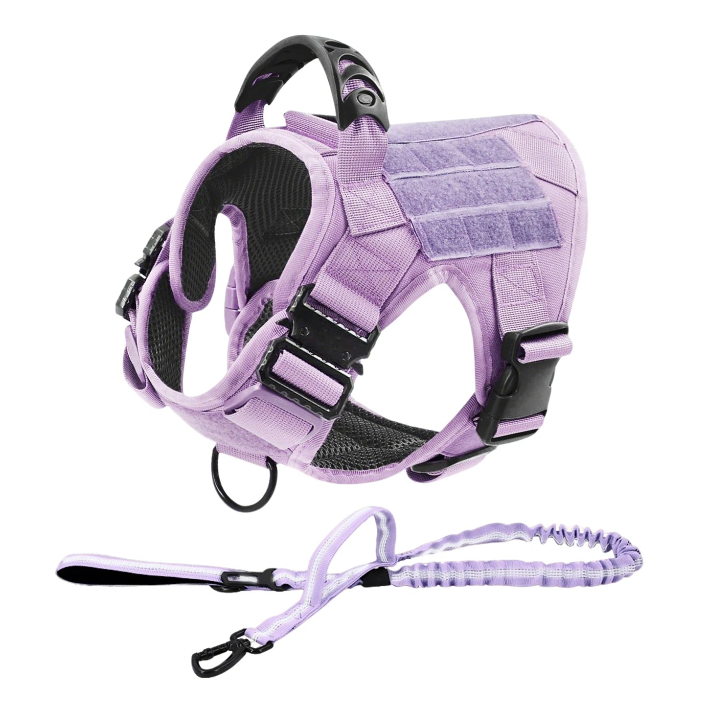 Military Camouflage Dog Harness Vest With Leash For Training