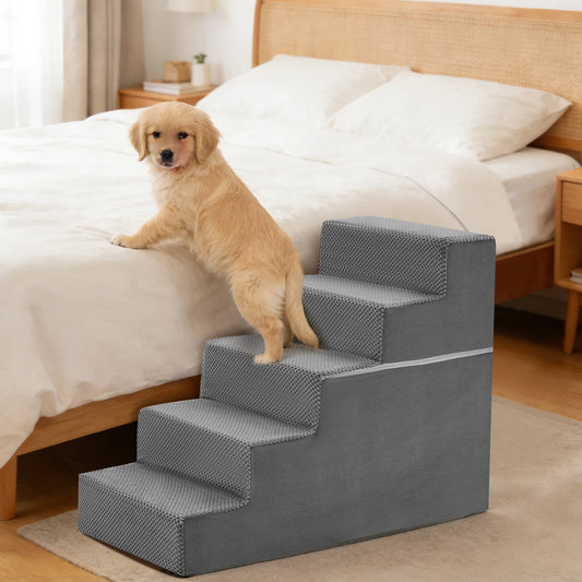 Foam Dog Stairs Ramp 3-5 Step Right Angled Non Slip