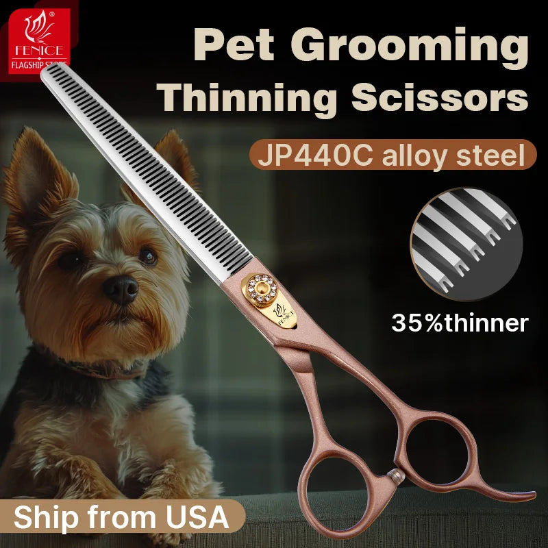 Fenice Pet Thinning Scissors JP440C Thirty Five Percent