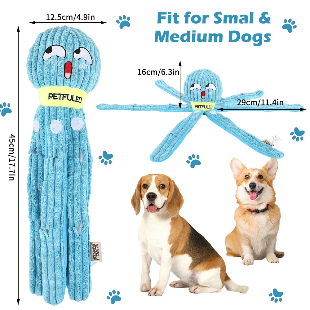 Valentines Day Dog Snuffle Toy Plush Octopus Puzzle Chew Toy