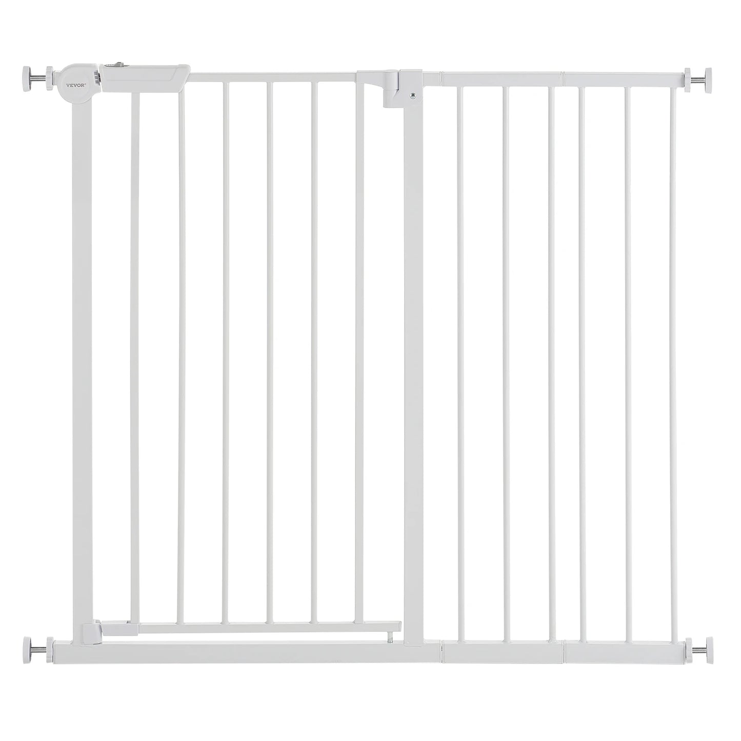 SucceBuy Pressure Mount Baby Gate With Easy Step Walk Thru