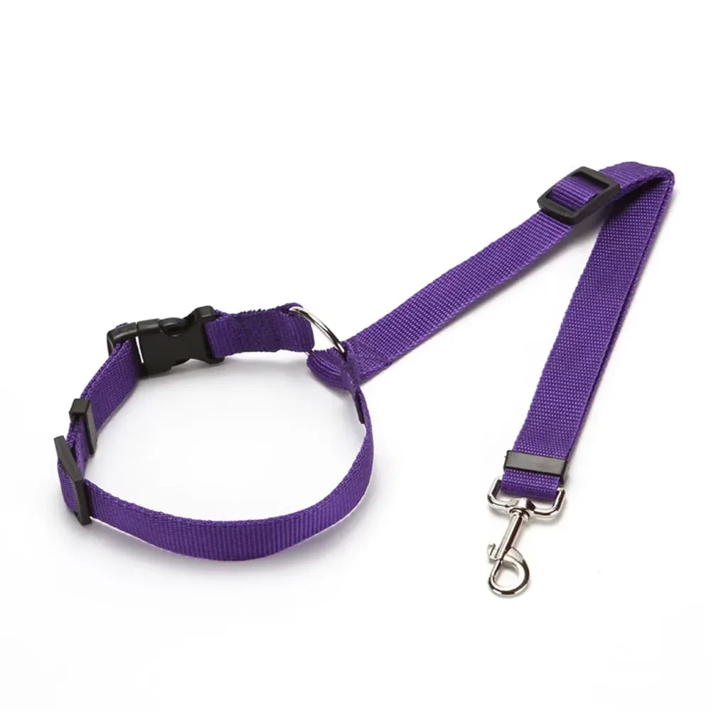 Nylon Pet Car Seat Belt Leash And Backseat Safety Harness