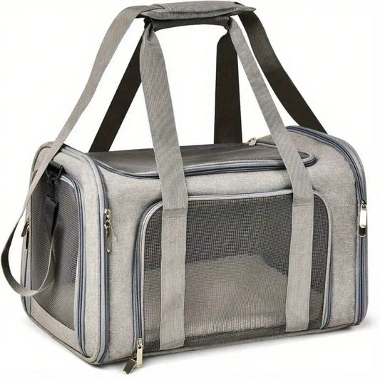 Foldable Airline Approved Pet Tray And Travel Bag Soft Polyester