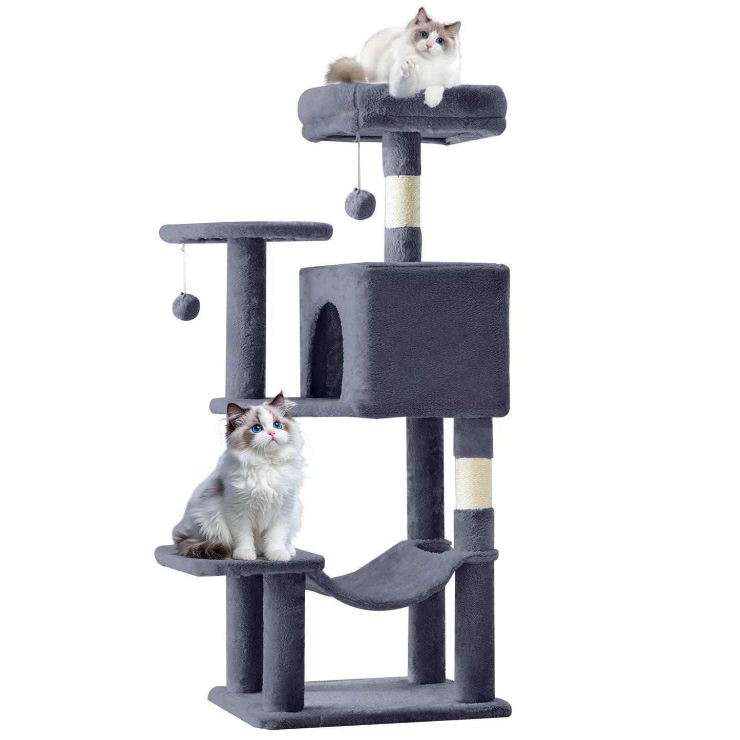 MCQ Cat Tree Tower With Natural Sisal Scratching Posts