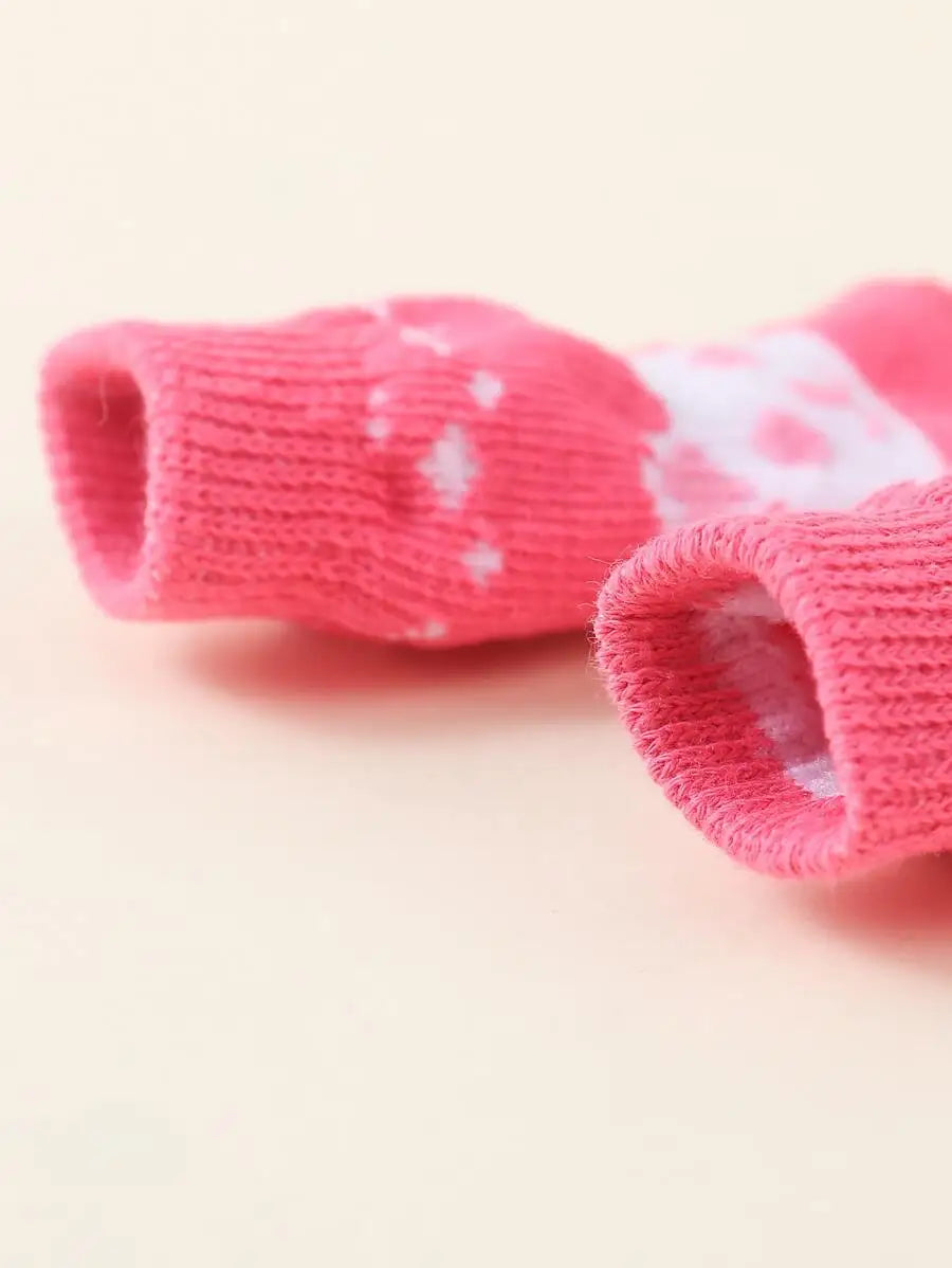 Dog Socks Anti-Slip Paw Protectors Breathable Warm For Indoor Outdoor
