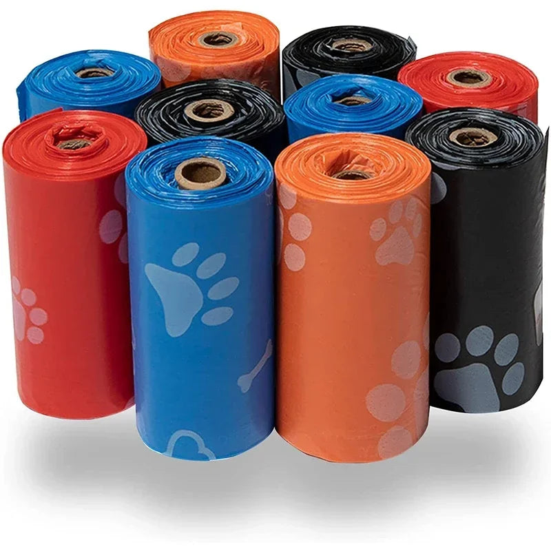 Thick Textured Dog Poop Bag Refill Roll For Outdoor Cleanup