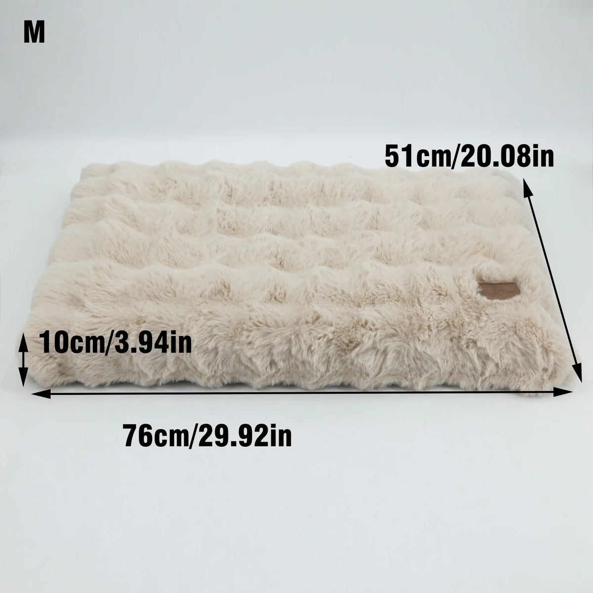 Bingopaw Ultra Plush Dog Bed With Removable Thick Foam Cushion