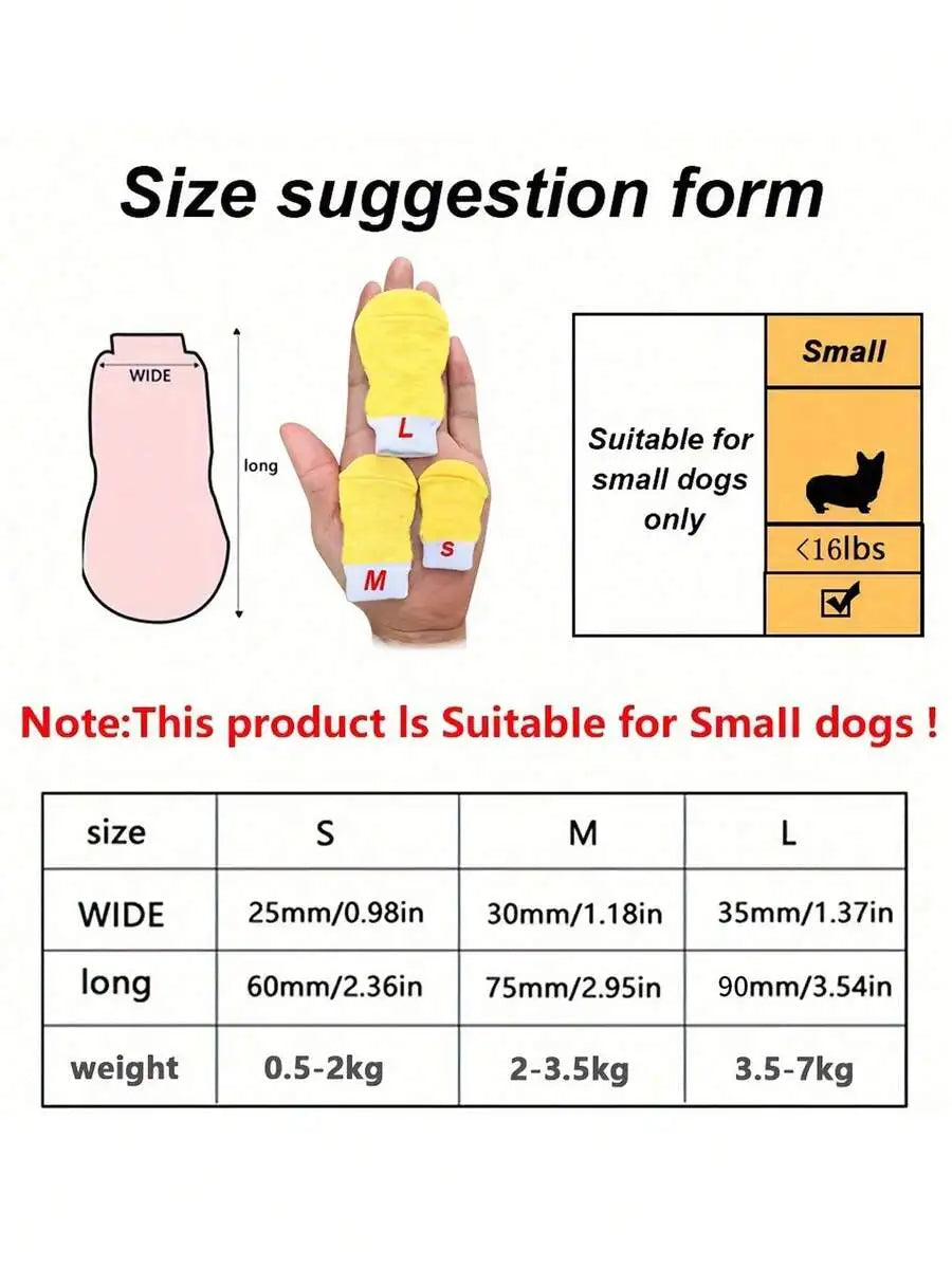 Dog Socks Anti-Slip Paw Protectors Breathable Warm For Indoor Outdoor