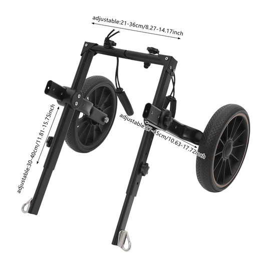 Bymaocar Adjustable Dog Wheelchair Rehabilitation Cart for Hind Leg Support