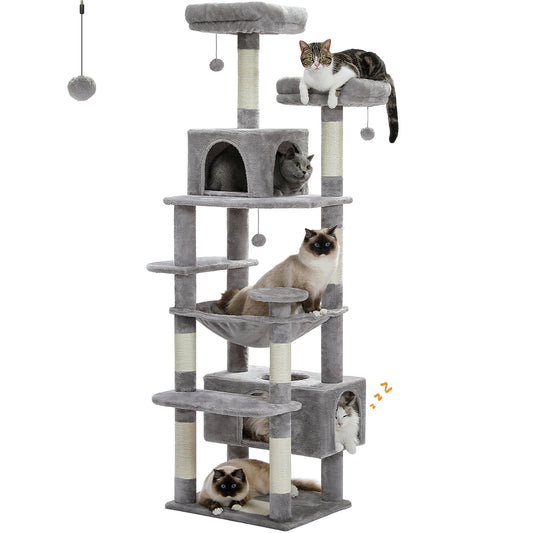 PEQULTI Multi Level Cat Tree Tower With Scratching Posts