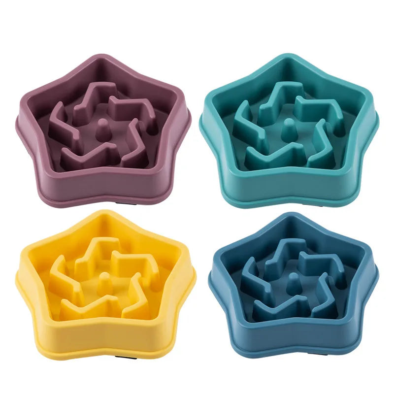 Slow Feeder Dog Bowl With Non Slip Base Maze Design