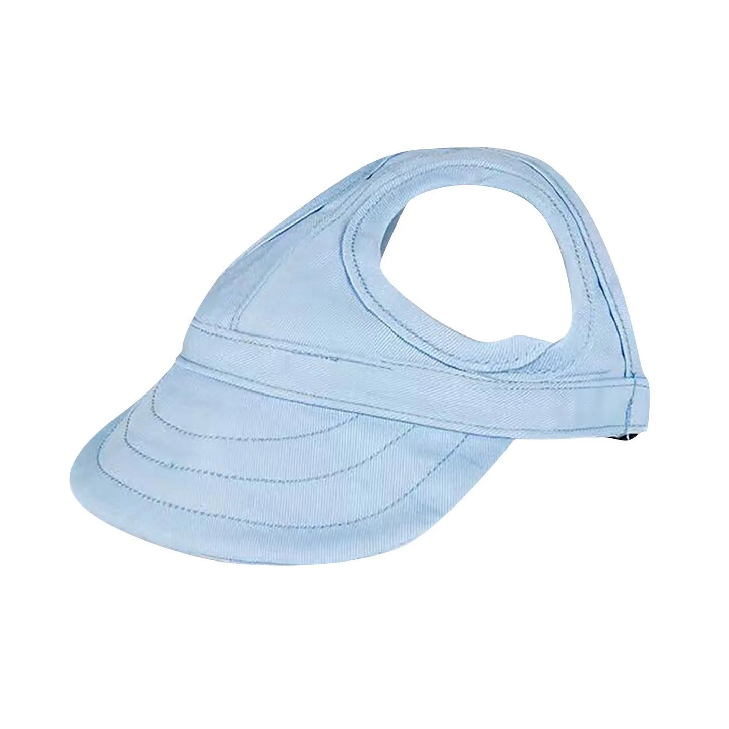 Dog Summer Oxford Visor Hat Leather Cap For Small Dogs