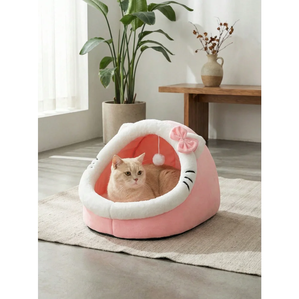 XMSJ Cat Cave Bed Indoor Cozy Washable Warm Pet House