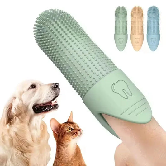 360 Degree Silicone Finger Toothbrush For Dogs And Cats