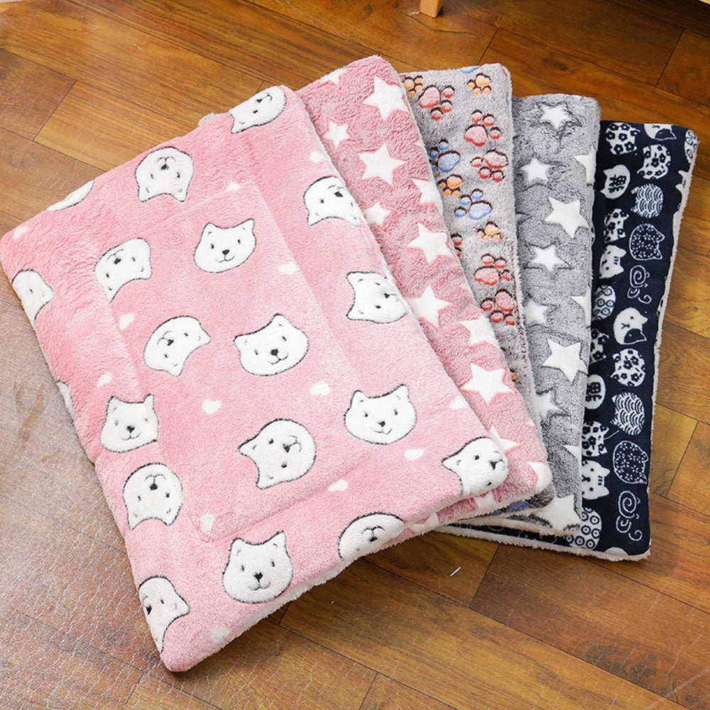 Thickened Flannel Pet Sleeping Cushion For Cats And Dogs