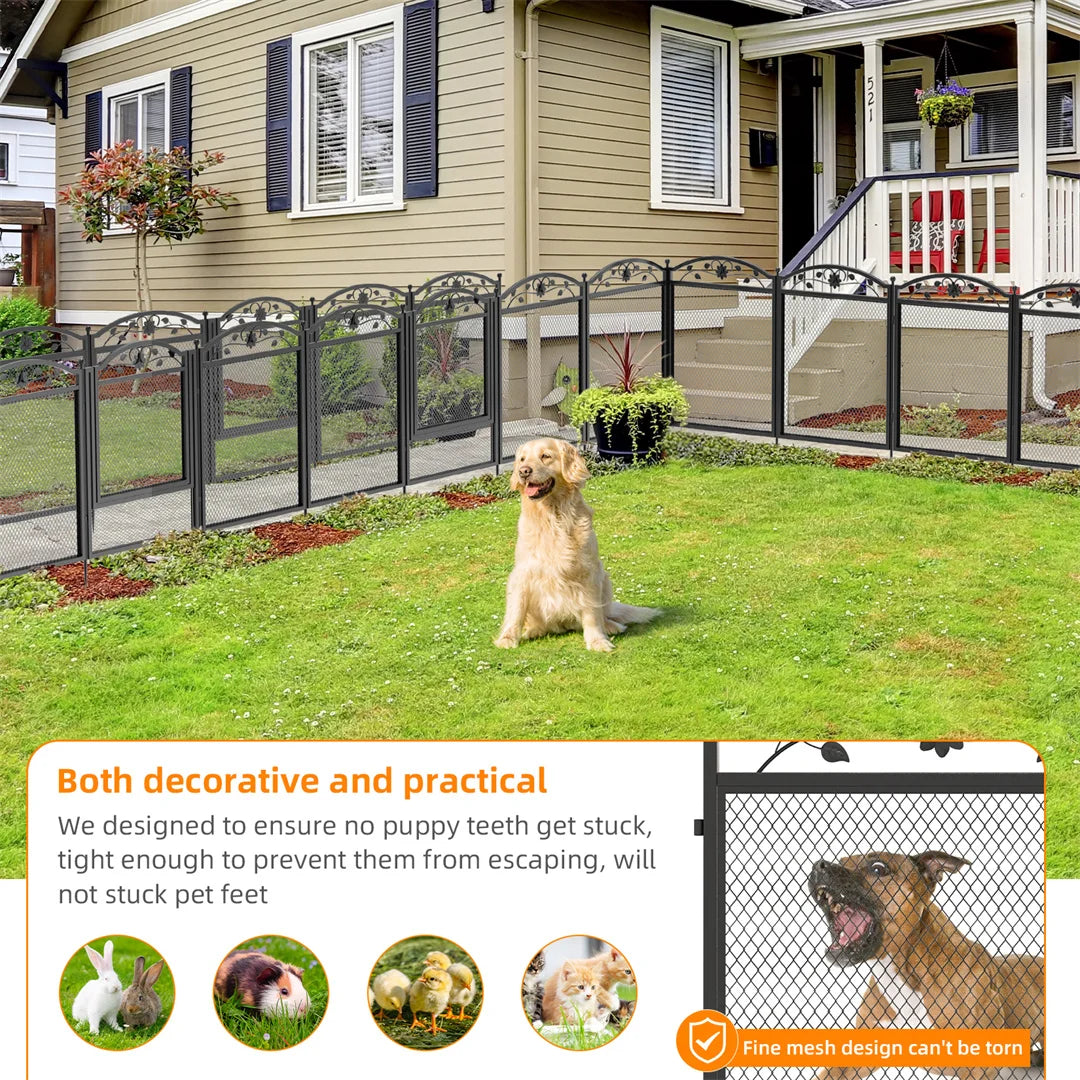 BINGOPAW 8-Panel Heavy Duty Dog Playpen With Waterproof Pad