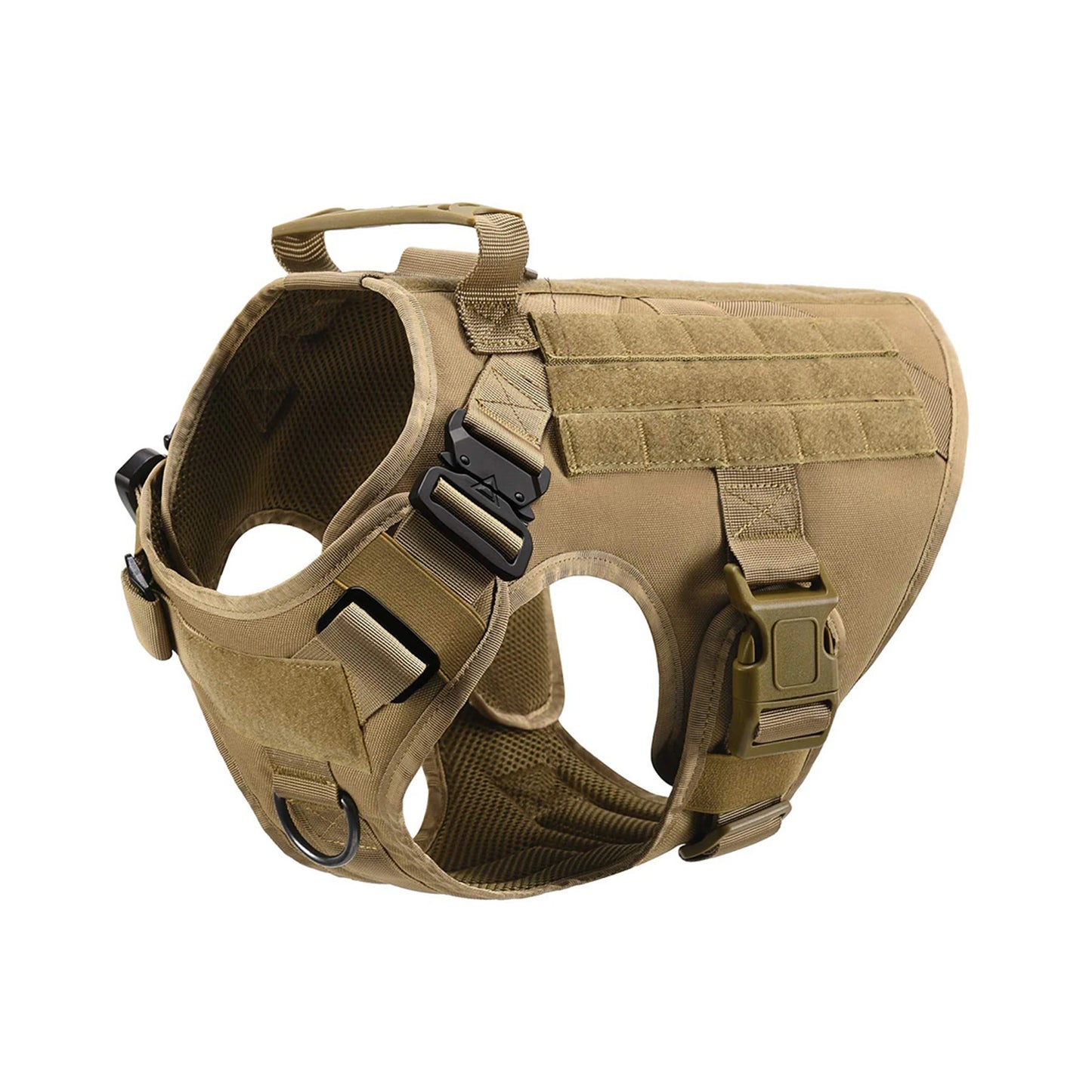 Tactical Dog Harness With Molle Pouches For Medium And Large