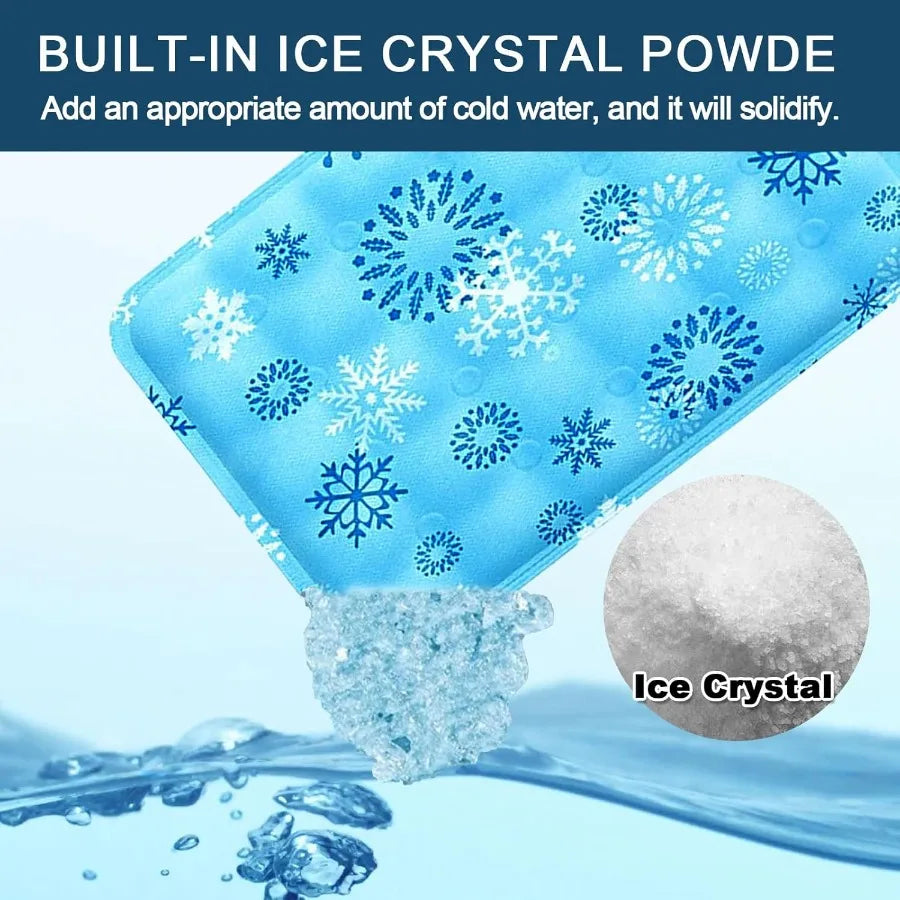 Foldable Gel Cooling Mat For Pets With Ice Crystal Powder