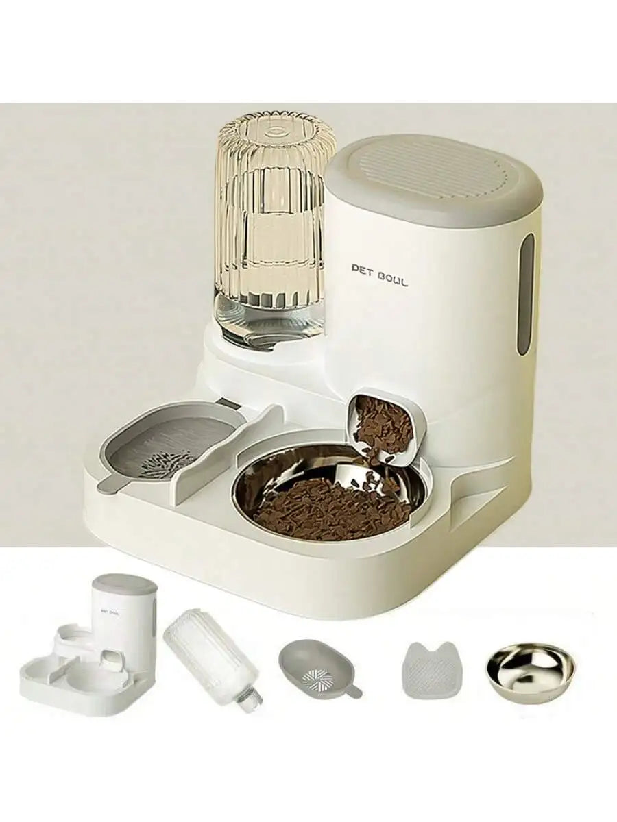2 In 1 Automatic Pet Feeder Water Dispenser Detachable