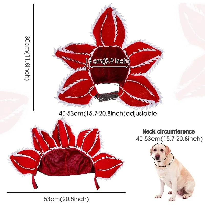 Floral Puppy Cosplay Headband Pet Costume For Dogs And Cats