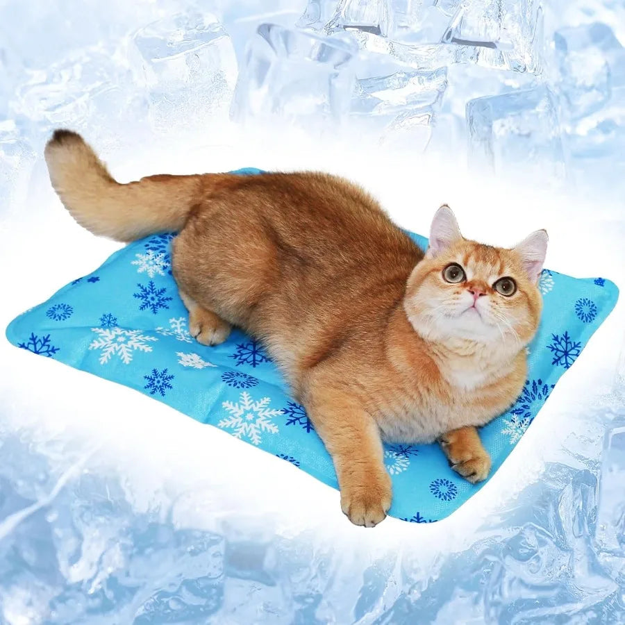 Foldable Gel Cooling Mat For Pets With Ice Crystal Powder