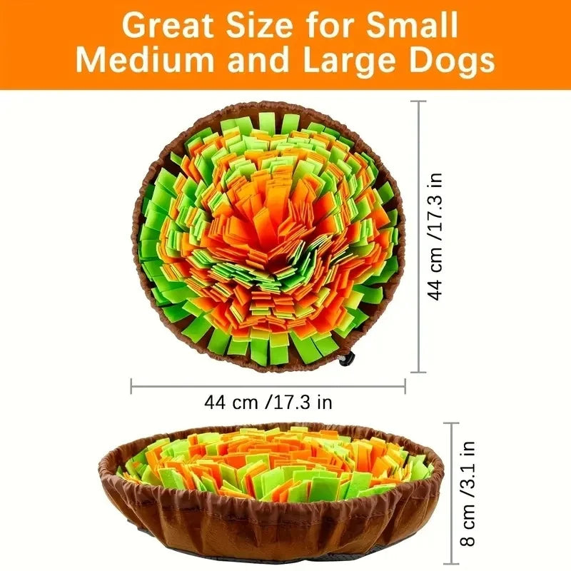 Washable Felt Pet Sniffing Pad Foldable Dog Slow Feeding Mat