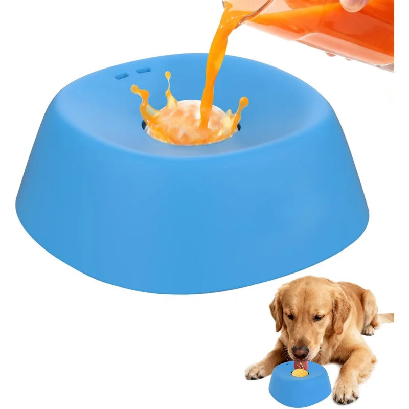 Slow Feeder Dog Bowl Non Slip Anti Choking Broth Treats