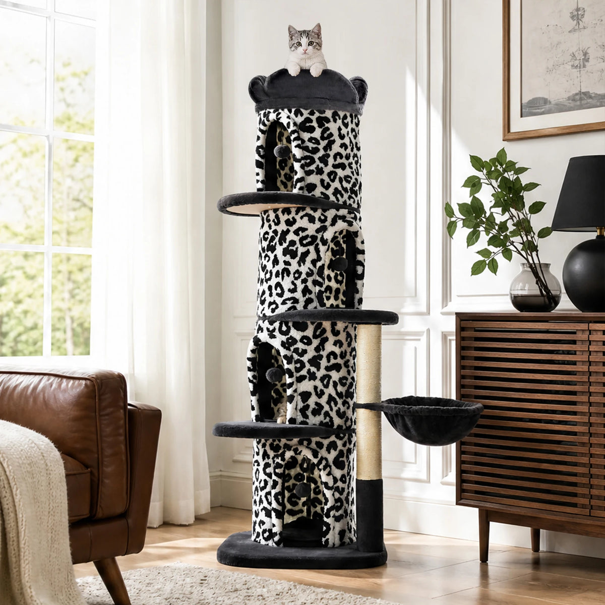 P Cat Tree Tower With Condos Scratching Posts And Bed
