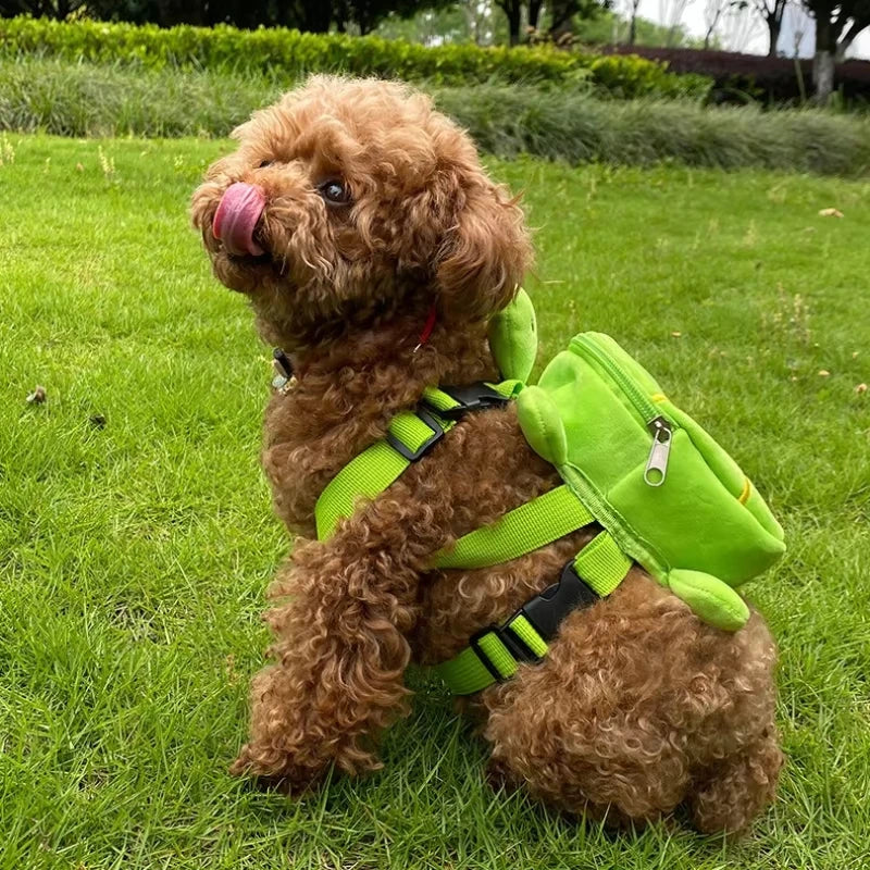 Turtle Shaped Large Capacity Portable Dog Backpack For Small Breeds