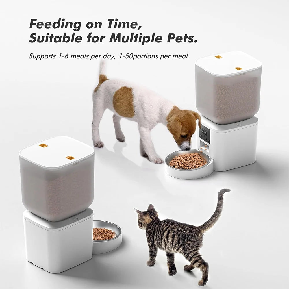 Nityers Automatic Cat Feeder Key Control And Voice Recorder