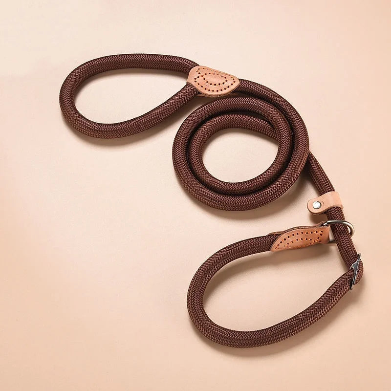 Nylon Dog Leash Slip Rope Heavy Duty Braided Training Leash