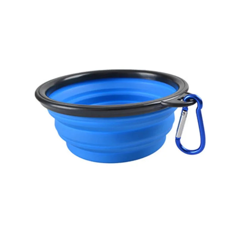 Portable Pet Food Bowl Durable TPR Collapsible Travel Bowl