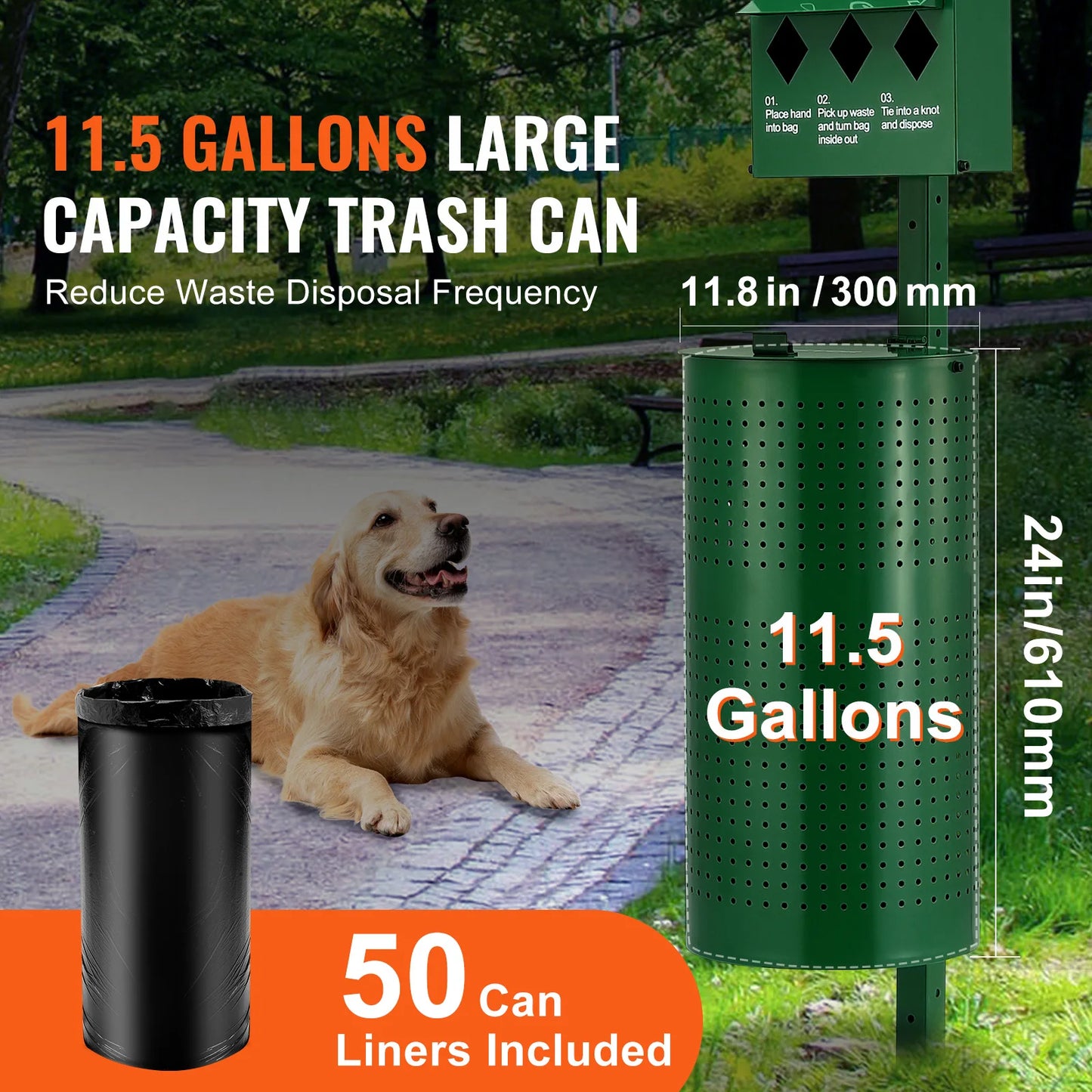 Commercial Dog Waste Station With Hand Wash And Bag Dispenser