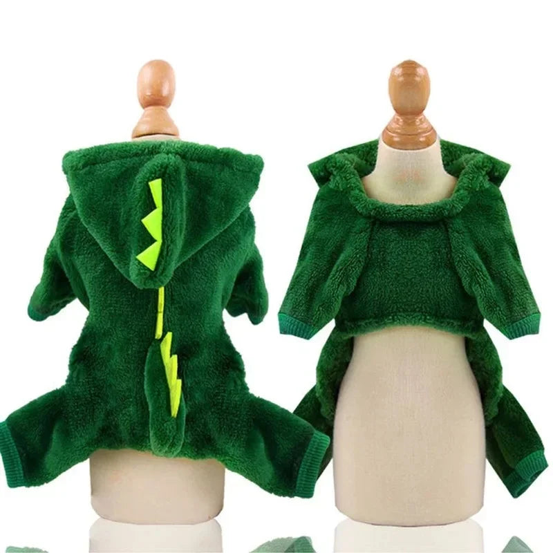 Halloween Dinosaur Cosplay Fleece Hoodie For Cats And Dogs