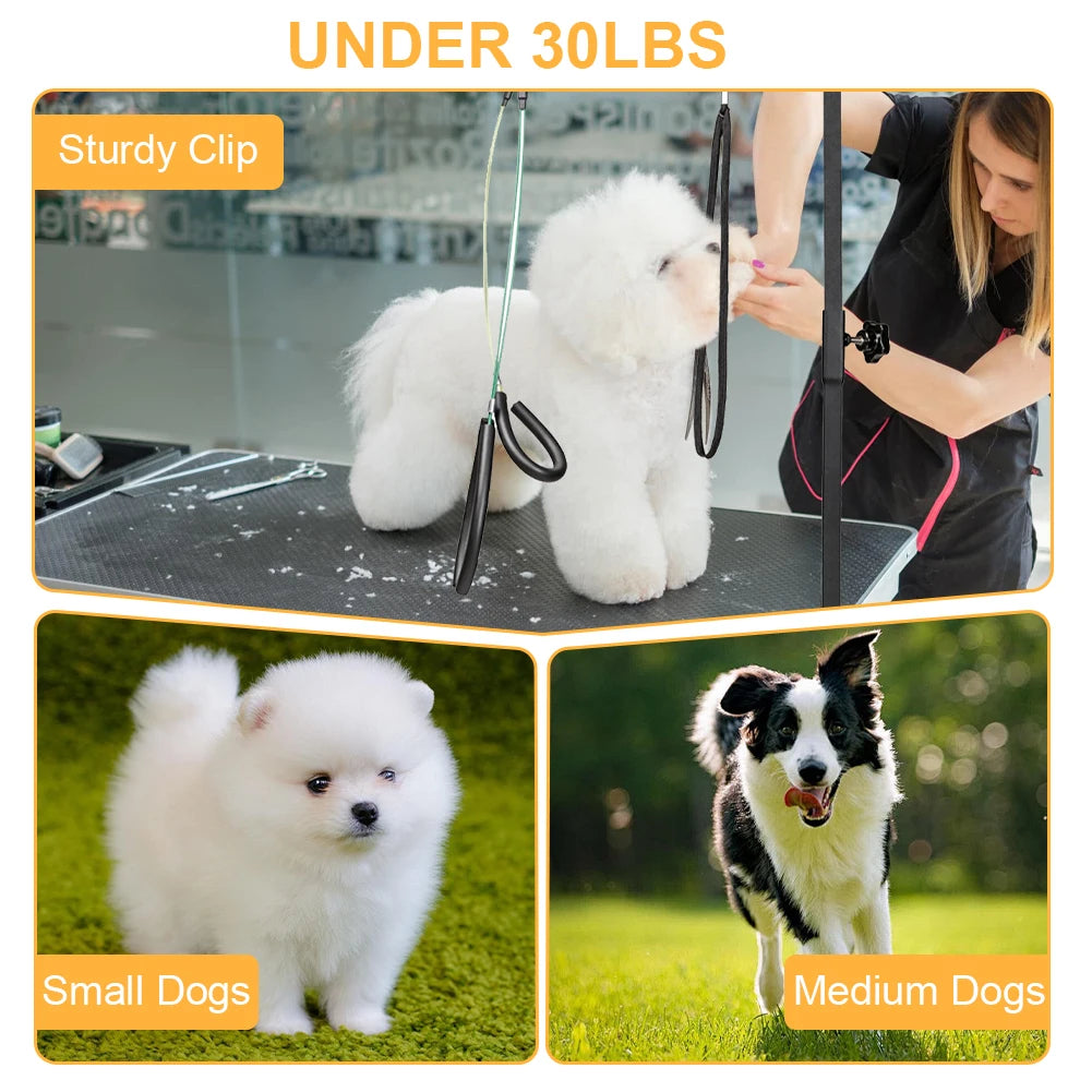Stainless Steel Telescopic Pet Grooming Table Bracket Arm With Restraint