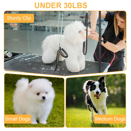 Stainless Steel Telescopic Pet Grooming Table Bracket Arm With Restraint