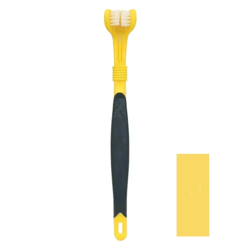 3-Sided Plastic Toothbrush For Dog And Cat Dental Cleaning