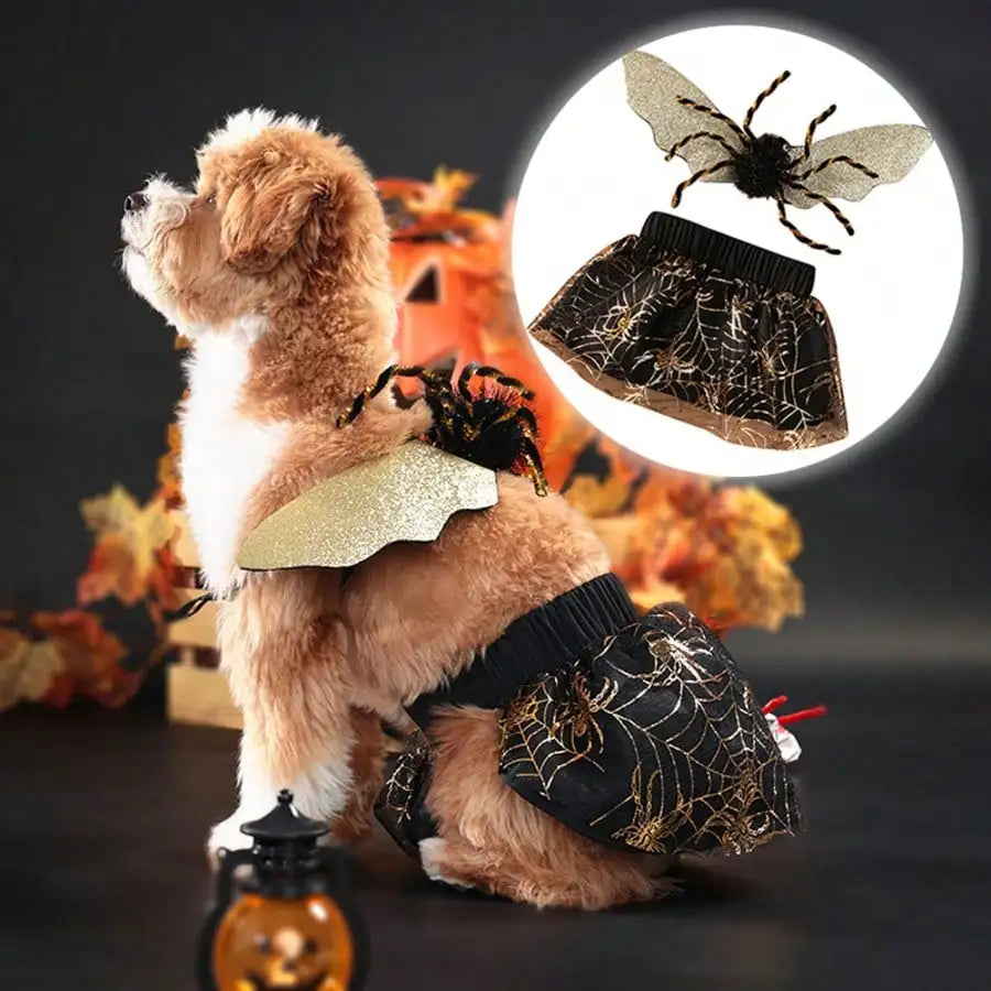 Stylish Adjustable Halloween Spider Pet Costume For Pets