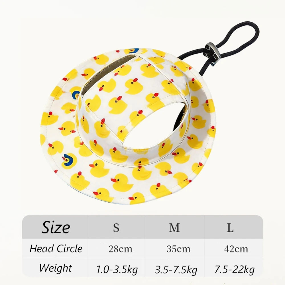 Summer Cat Dog Sunscreen Fisherman Hat for Cats and Dogs