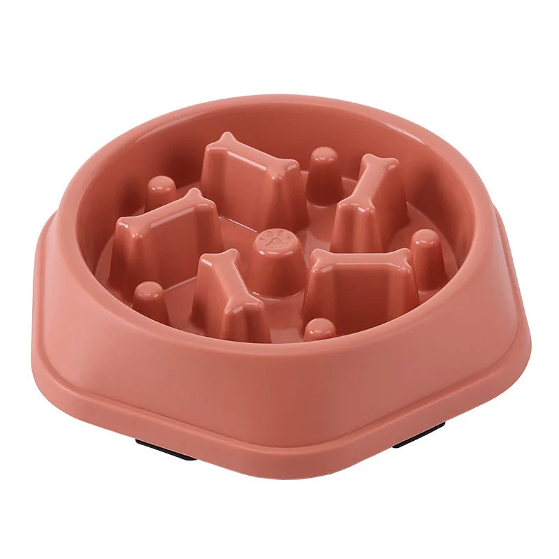 Slow Feeder Dog Bowl With Non Slip Base Maze Design