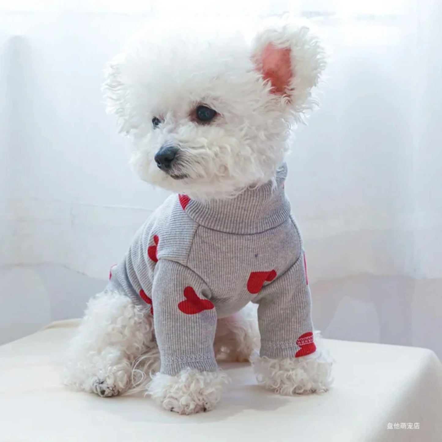 Valentine Love Print Pet Bottom Shirt For Dogs And Cats