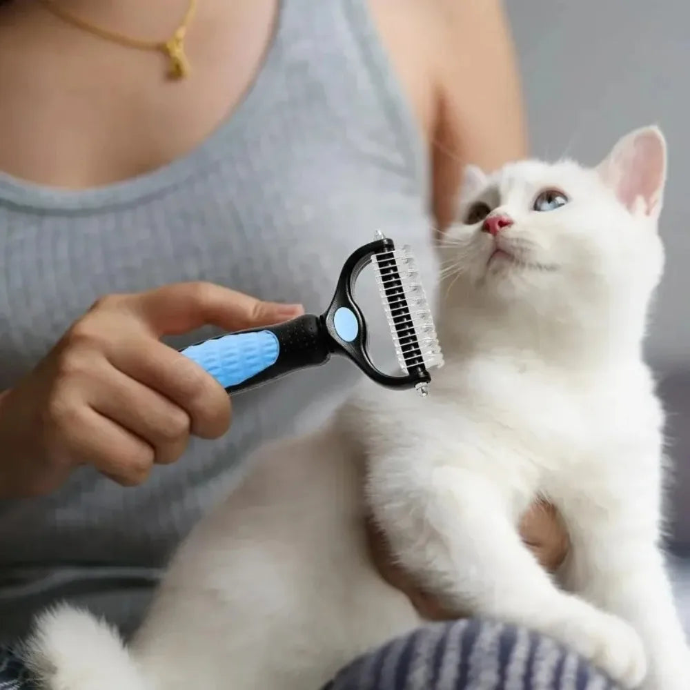 Double Sided Pet Grooming Brush For Cat And Dog Hair